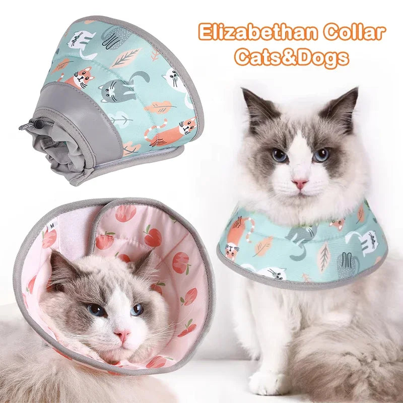 Pet Recovery Collar - Soft Elizabethan Cone for Cats & Dogs After Surgery - Deribla Store