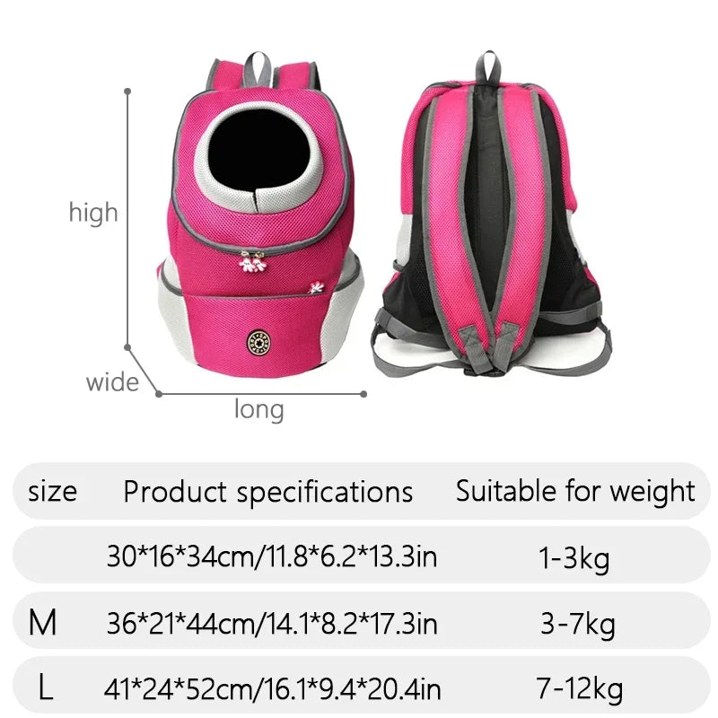Dog Carrier Backpack - Double Shoulder Portable Pet Travel Bag, Breathable Legs-Out Design - Deribla Store