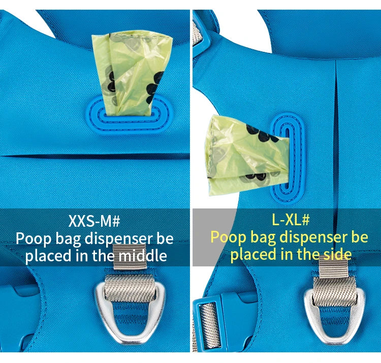 No-Pull Dog Harness - Reflective Nylon with Pocket & Adjustable Fit - Deribla Store