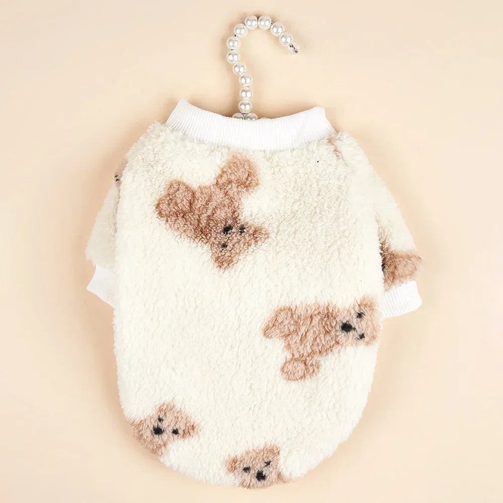 Autumn Winter Dog Clothes - Warm Plush Ethnic Style Sweater for Small Dogs & Cats - Deribla Store