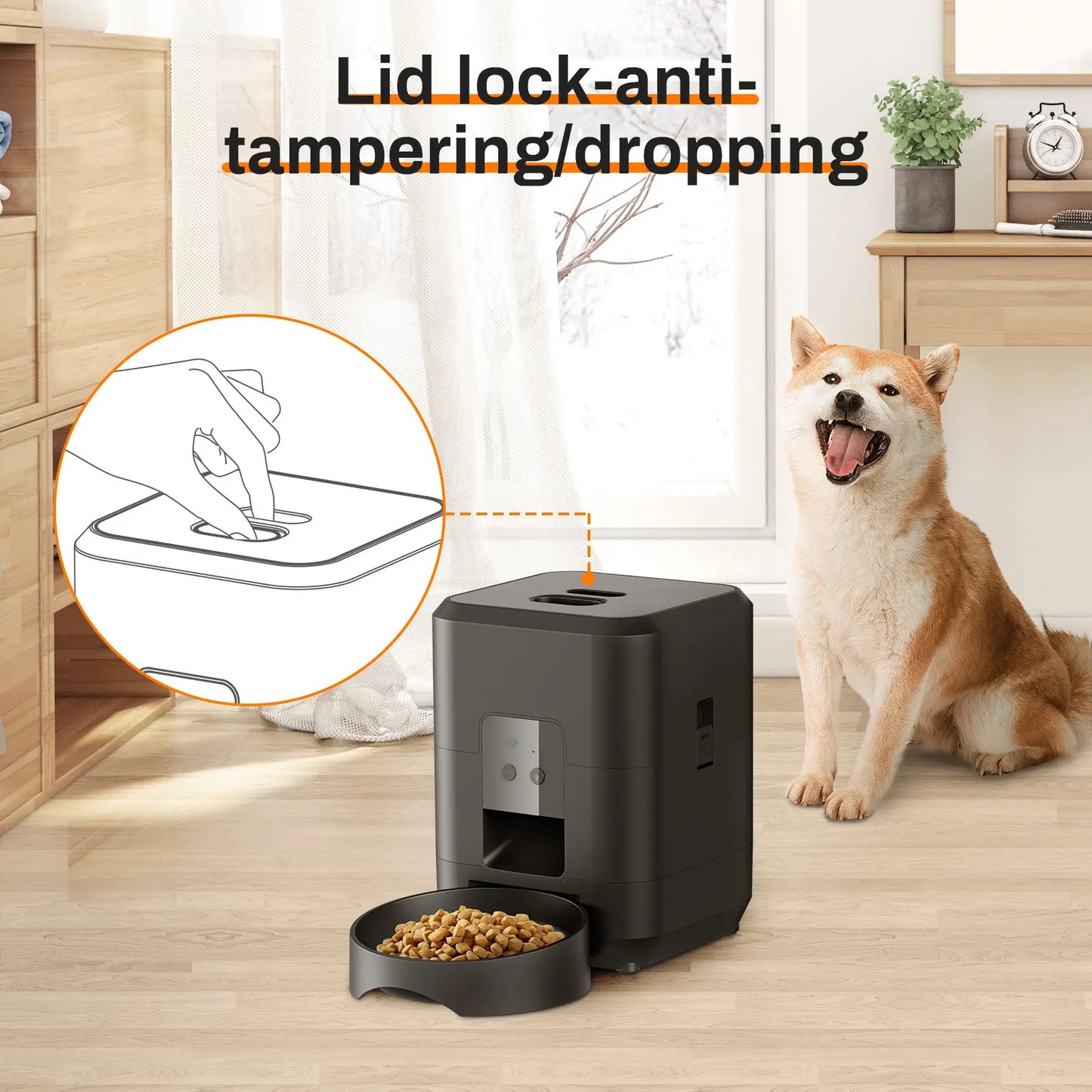 Smart Automatic Pet Feeder - Timed Portion Control Slow Food Dispenser for Dogs & Cats - Deribla Store