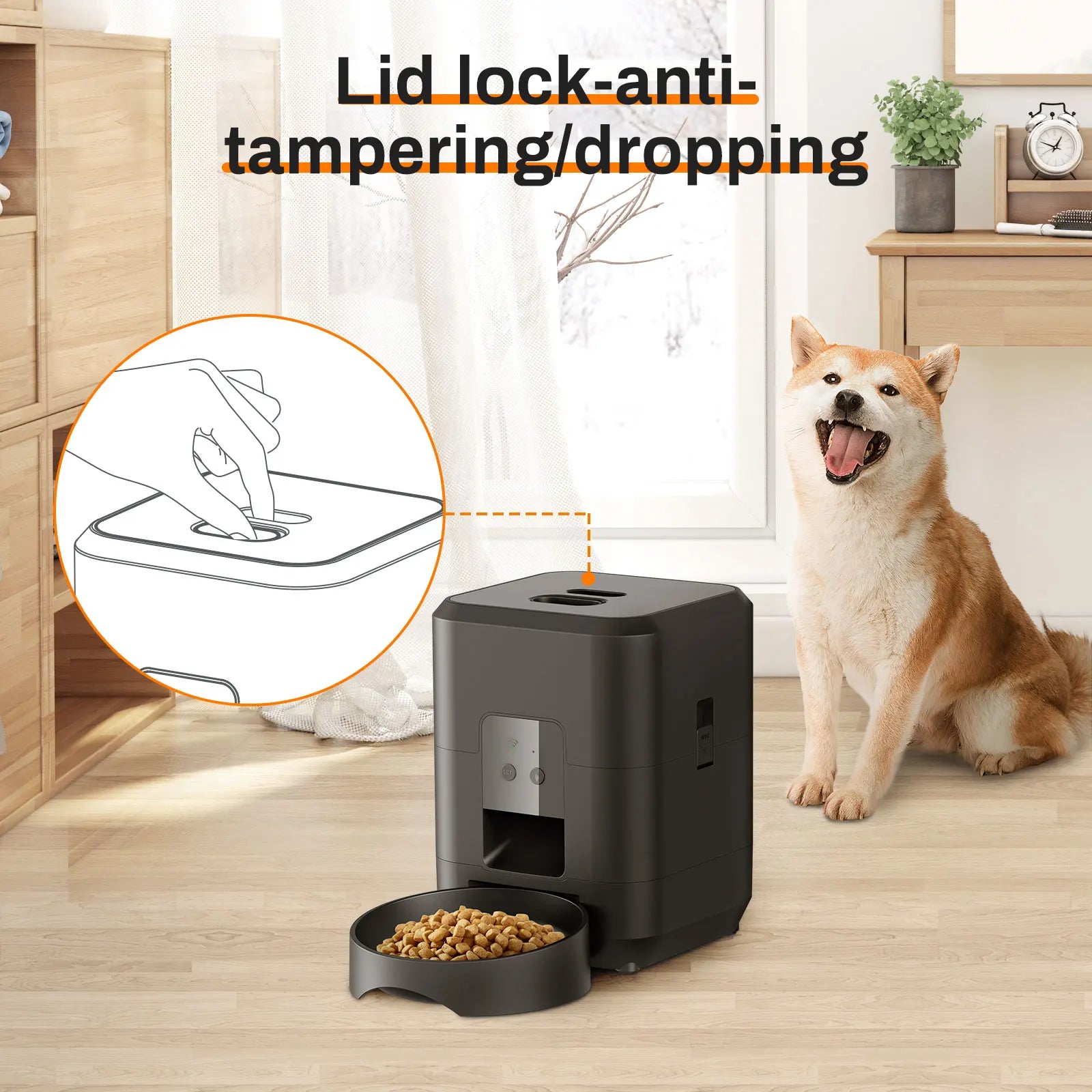 Smart Automatic Pet Feeder - Timed Portion Control Slow Food Dispenser for Dogs & Cats - Deribla Store