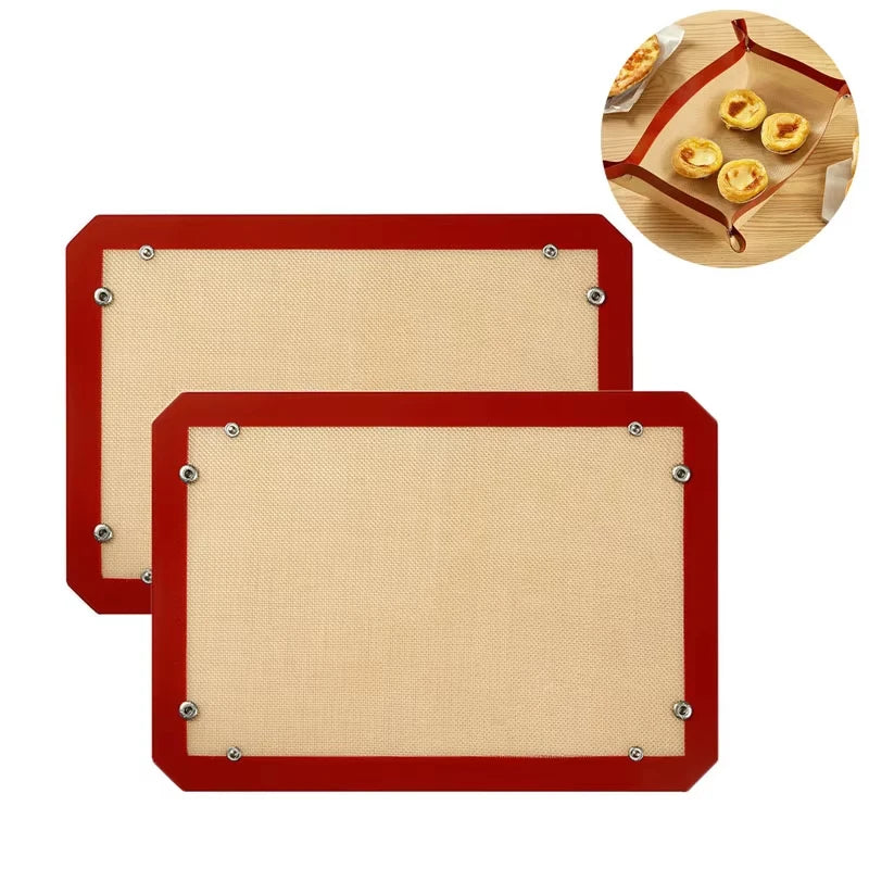 Portable Oven Baking Mat Button Silicone Baking Mat Heat-Resistant