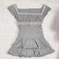 Polka dot Vintage Pink Hot Cute Dress Aesthetic Slim Y2K Short