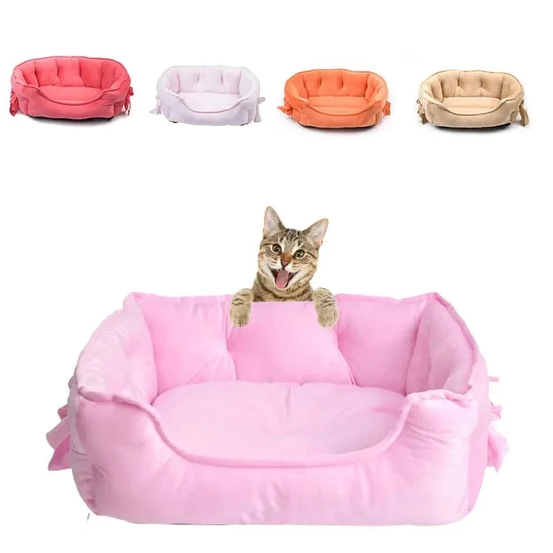 Cozy Pet Bed - Soft PP Cotton Cushion Sofa for Small Dogs & Cats - Deribla Store