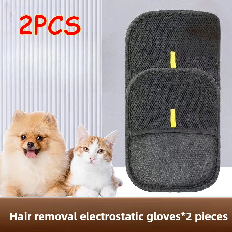 Pet Grooming Gloves - 2 Pcs Hair Remover Brush for Dogs & Cats - Deribla Store