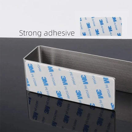 Stainless Steel Towel Rack - No-Drill Self-Adhesive Bar