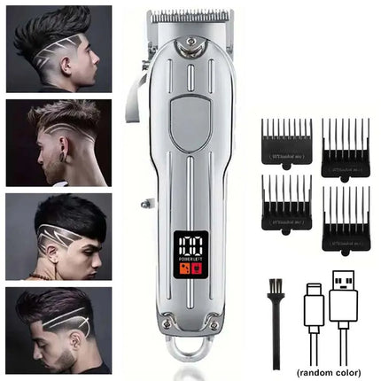 Hair Clipper & Beard Trimmer Set - Rechargeable Barber Kit