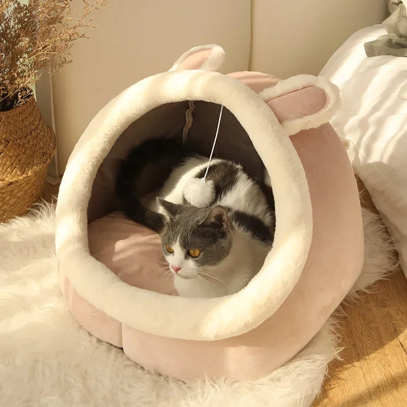 Cozy Pet Bed - Warm Washable Lounger Cushion for Cats & Small Dogs - Deribla Store