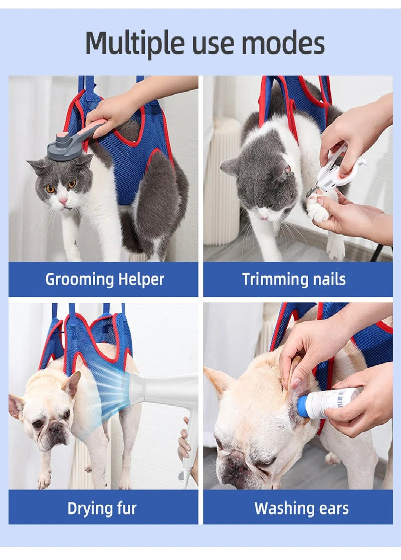 Pet Grooming Hammock - Helper Sling for Nail Trimming & Bathing Dogs & Cats - Deribla Store