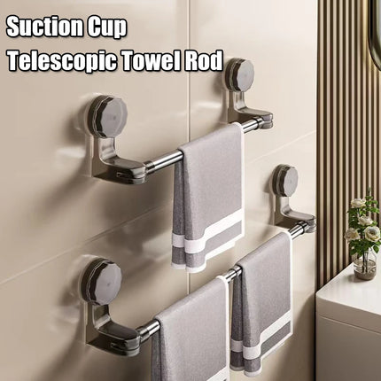 Retractable Suction Cup Towel Bar