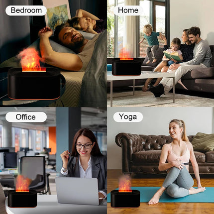 Flame Aroma Diffuser Essential Oil