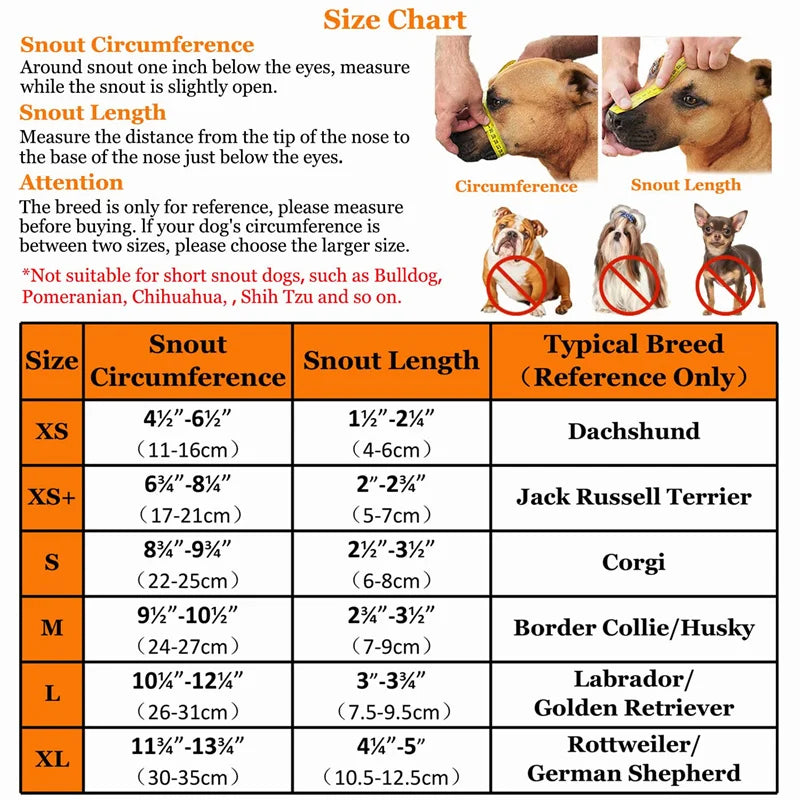 Dog Muzzle Breathable