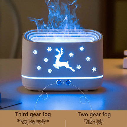 Flame Humidifier - Elk Diffuser Atmosphere Lamp Christmas Deribla Store