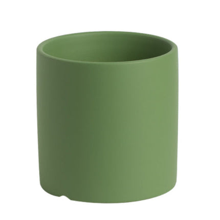 Flower Pot - Nordic Ceramic Cylindrical Planter Drainage Deribla Store