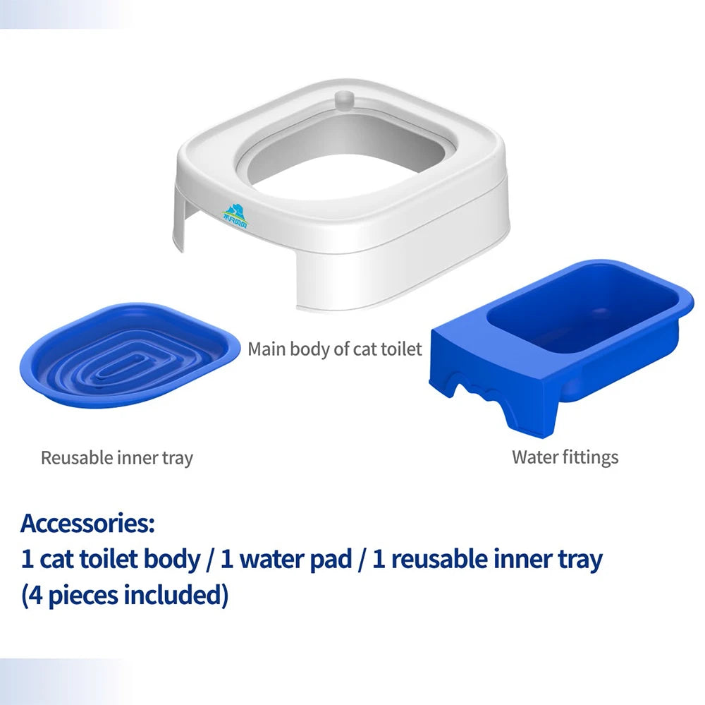 Plastic Cat Toilet Training Kit Independent Training Cat Toilet Tools Pet Cat Toilet Trainer Cats Training Product