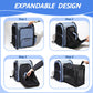 Pet Backpack Expandable Foldable Cat Carrier for Small Medium Dog and Cat Transport Dog Bag Large Space Pets Carrier with Zipper