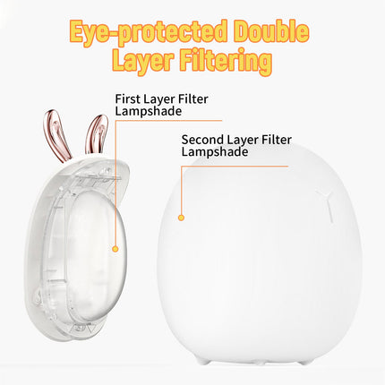 Baby Feeding, Adjustable, Creative, Rabbit, Elk Light, Silicone Light, Touch Light, Clap Light, Small Electric Light, Ambient Light, Night Light - Deribla Store