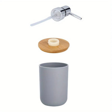 Bamboo Soap Dispenser, Bathroom Countertop Soap Dispensers, Naturally Tough Eco Friendly Lotion Dispenser For Kitchen & Bathroom - Deribla Store