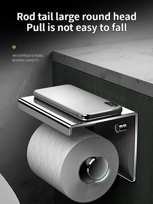 Bathroom Toilet Paper Holder 304 Stainless Steel Waterproof Roll Paper Box Tissue Box Holder Bathroom Hardware Accessories - Deribla Store