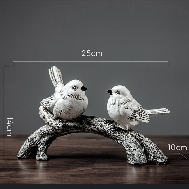 Bird Decorations, Home Furnishing Resin Crafts, Soft Decorations - Deribla Store