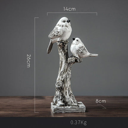 Bird Decorations, Home Furnishing Resin Crafts, Soft Decorations - Deribla Store