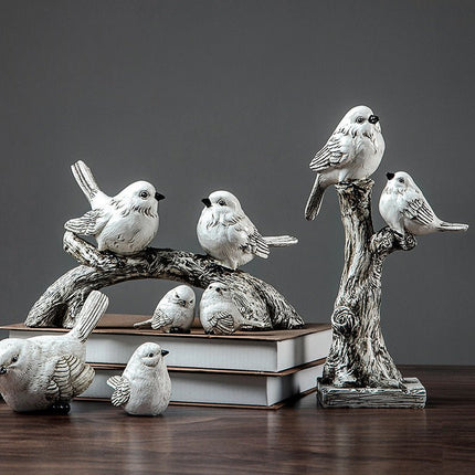Bird Decorations, Home Furnishing Resin Crafts, Soft Decorations - Deribla Store