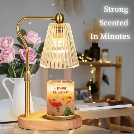 Candle Warmer Lamp with Timer Dimmer Adjustable Height for New Home Bedroom,Mothers Day Gifts,Vintage Home Decor for Scented Jar - Deribla Store