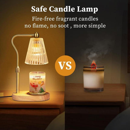 Candle Warmer Lamp with Timer Dimmer Adjustable Height for New Home Bedroom,Mothers Day Gifts,Vintage Home Decor for Scented Jar - Deribla Store