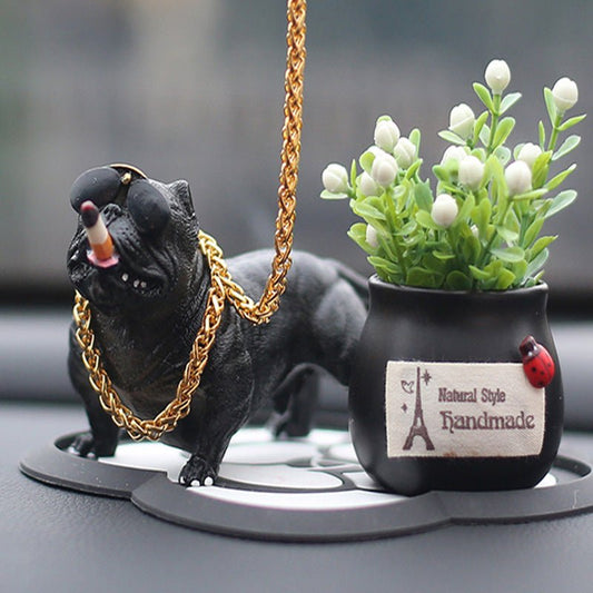 Car Decorations Car Decorations Bulldog Car Decorations Personalized Decorations Social Dogs High - end Car Supplies - Deribla Store
