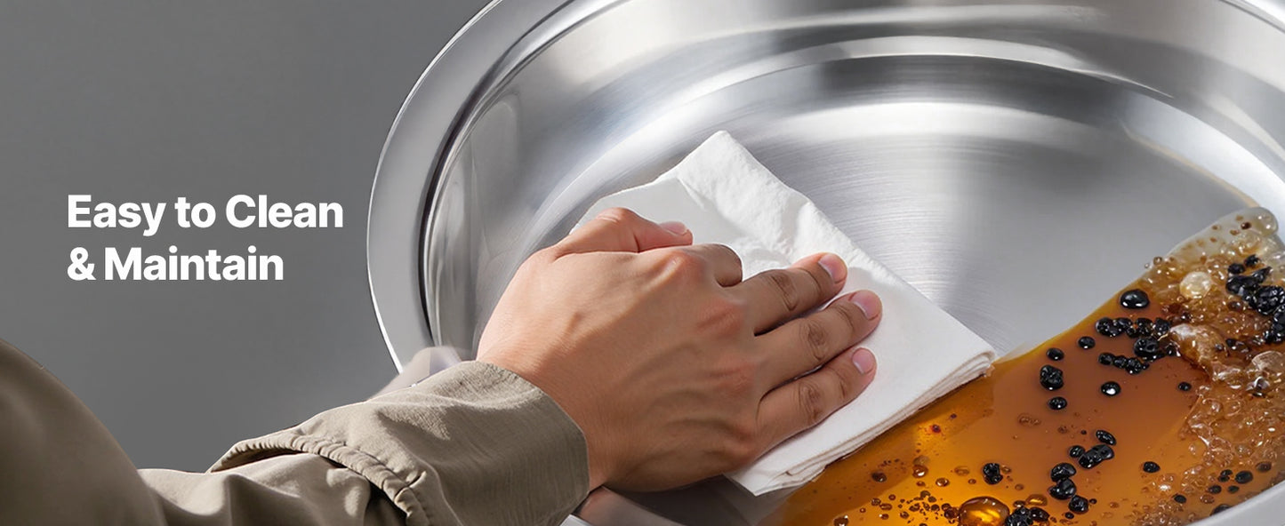 4-Pack Chafing Dish Buffet Set - Stainless Steel Round Catering Warmers with Full Size Pans - Deribla Store