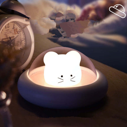 Children's Bedroom Night Light - Space Mouse Lamp - Deribla Store