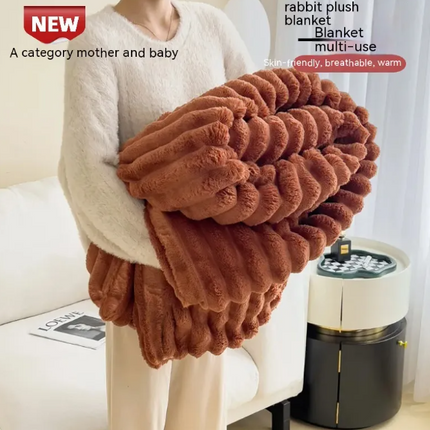 Soft Wind Bubble Velvet Blanket