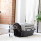 Pet Portable Kennel for Dogs, Hard-Sided Travel Carrier, Durable, Metal Door, Black & Grey, for Pets up to 10 Lbs, 19" L X 12.3" W X 10.8" H