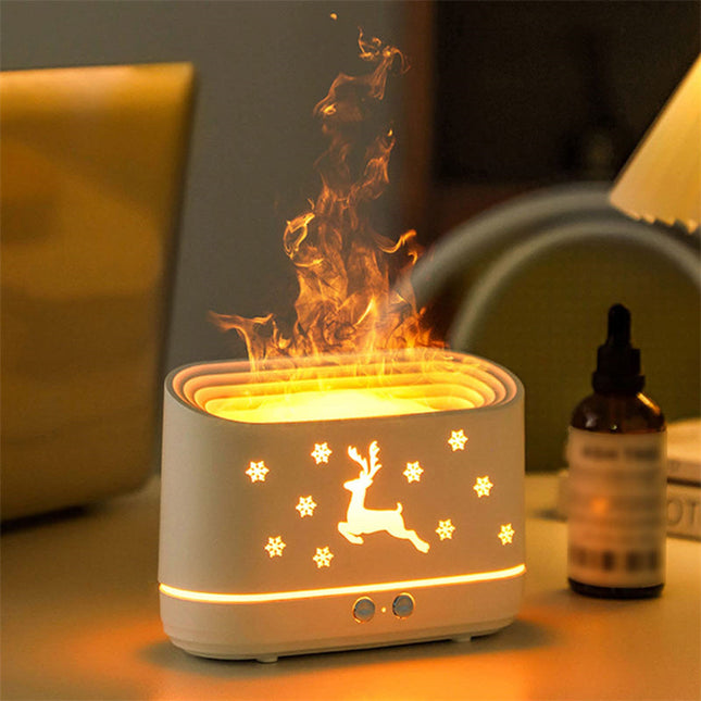 Flame Humidifier - Elk Diffuser Atmosphere Lamp Christmas Deribla Store