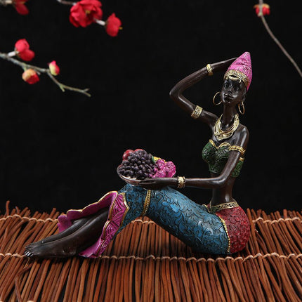 Decorations African Female Office Decorations Resin Craft Wine Cabinet Decorations - Deribla Store