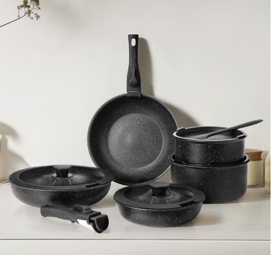 12-Piece Non-Stick Cookware Set for Kitchen Use