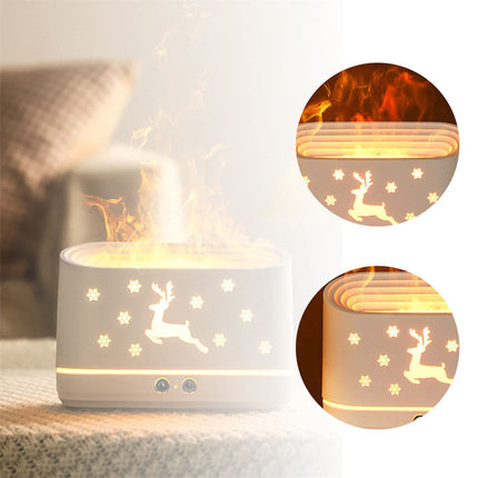 Flame Humidifier - Elk Diffuser Atmosphere Lamp Christmas Deribla Store