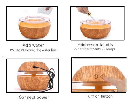 Essential Oil Diffuser Humidifier - Deribla Store