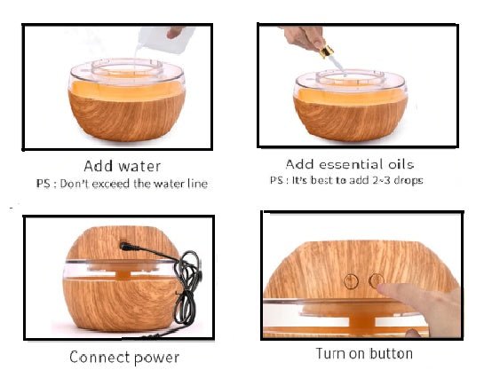 Essential Oil Diffuser Humidifier - Deribla Store