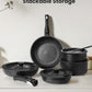 12-Piece Non-Stick Cookware Set for Kitchen Use