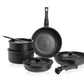 12-Piece Non-Stick Cookware Set for Kitchen Use