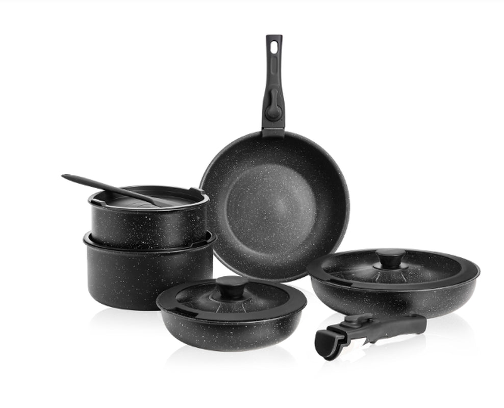 12-Piece Non-Stick Cookware Set for Kitchen Use
