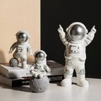 Silver astronaut ornaments