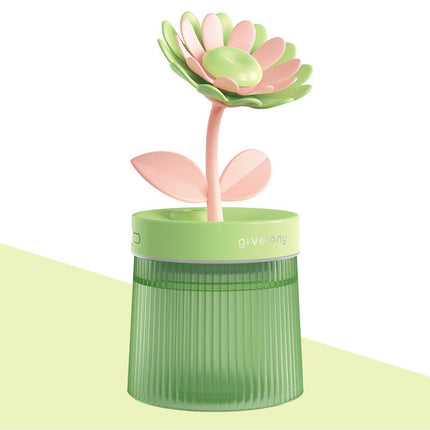 Humidifier Small Home Bedroom Office Desktop Dorm Quiet Mini Usb Hydrating Water Purification Spray Flowers Shape Humidifiers - Deribla Store