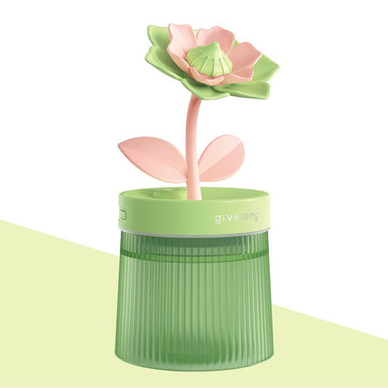 Humidifier Small Home Bedroom Office Desktop Dorm Quiet Mini Usb Hydrating Water Purification Spray Flowers Shape Humidifiers - Deribla Store