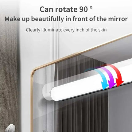 LED Mirror Front Makeup Light Rechargeable Magnetic Eye Protection Reading Lamp Touch Wall Light for Dormitory Wardrobe Lighting - Deribla Store