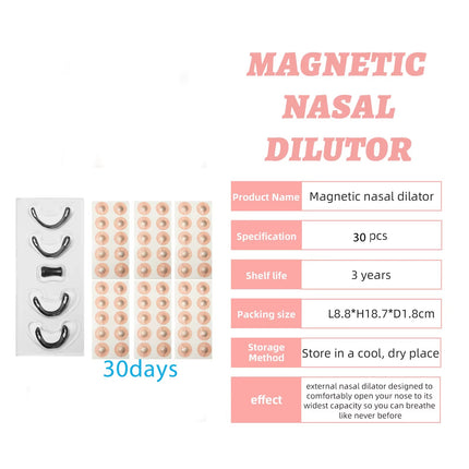 Nasal Breathing Dilators Magnetic Nasal Strips Increase Air Intake Improve Sleep Quality Reduce Snoring - Deribla Store