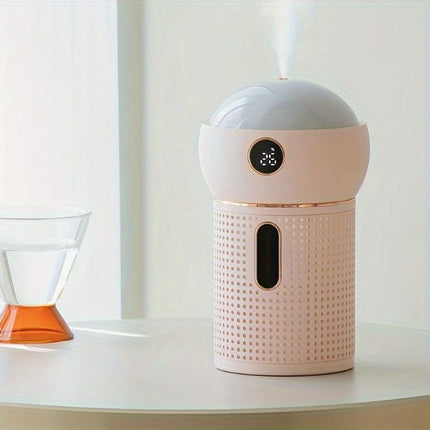New Projection Night Light Air Humidifier Aroma Diffuser USB Rechargeable Essential Oil Diffusers Moisturizing Spray Steam Maker - Deribla Store