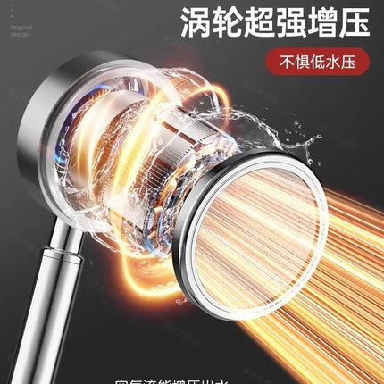 New SUS304 Stainless Steel Bathroom Handheld Shower Head High Pressure Water Saving Sprayer Nozzle Supercharged Rainfall Modes - Deribla Store